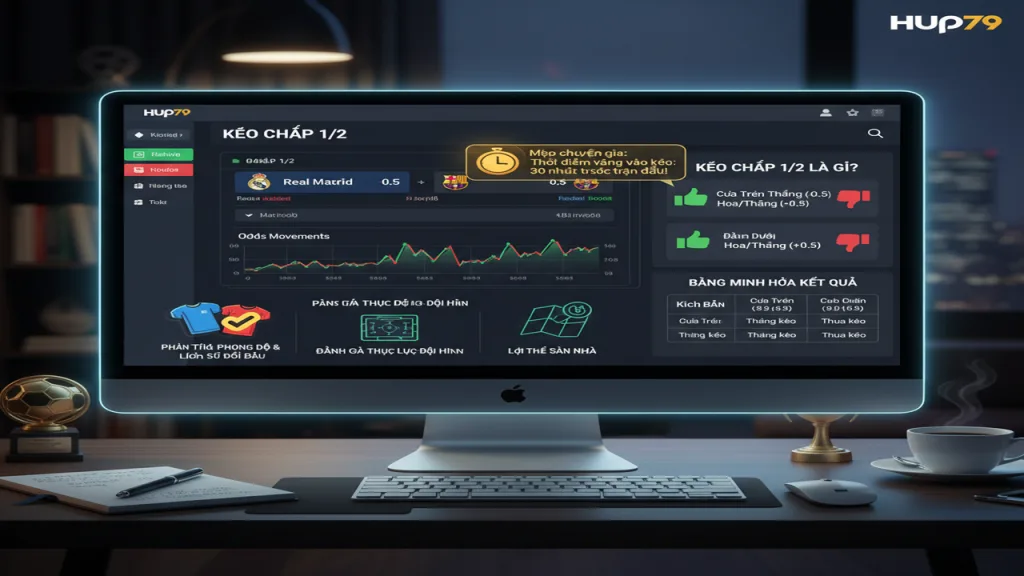 Mẹo kèo chấp 1/2