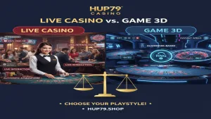 Live Casino là gì? So sánh chân thực với Game 3D tại Hup79