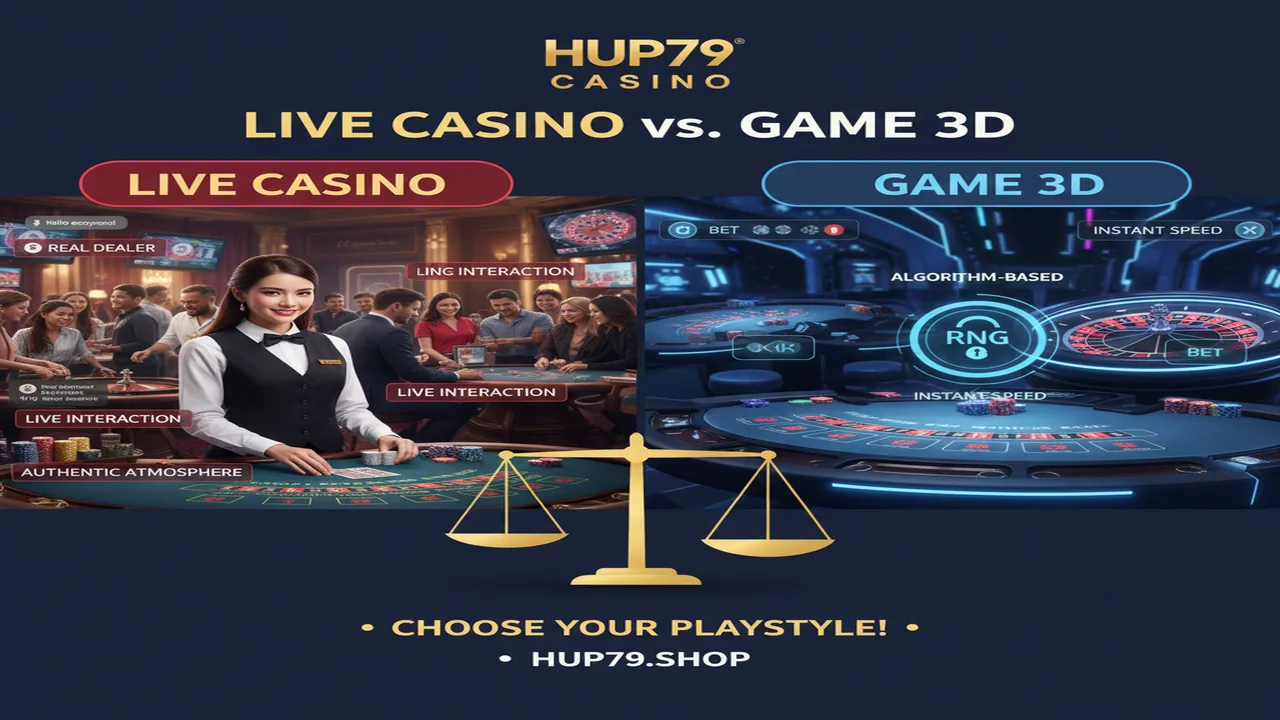 Live Casino là gì? So sánh với game 3D